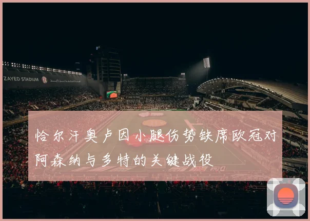 恰尔汗奥卢因小腿伤势缺席欧冠对阿森纳与多特的关键战役